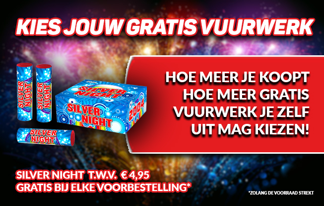 Gratis Vuurwerk actie 2025