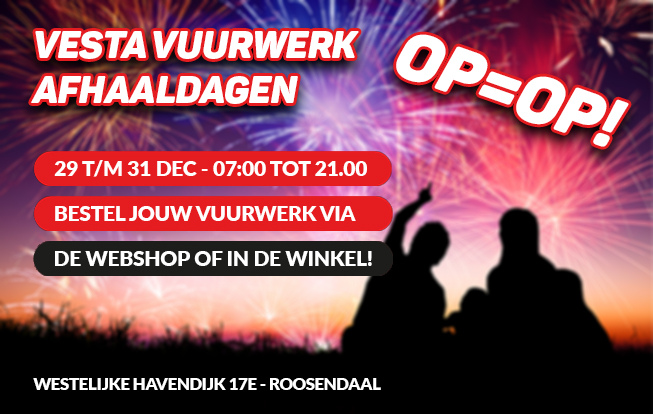 Afhaaldagen Vesta Vuurwerk 2025